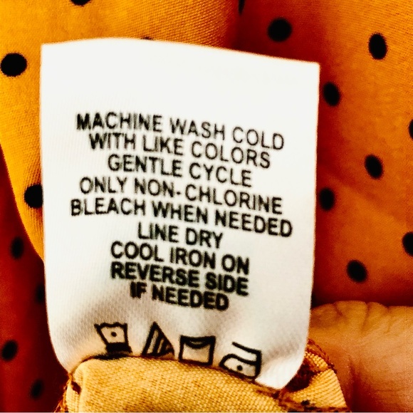 DONATED   Adrienne Vittadini Silky Polka Dot Oversize Logo-Pocket Blouse - Picture 9 of 12